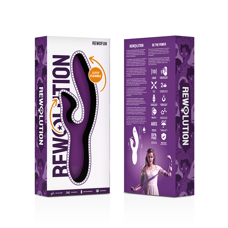REWOFUN VIBRATORE FLESSIBILE CON CONIGLIO - CHARME VIBE