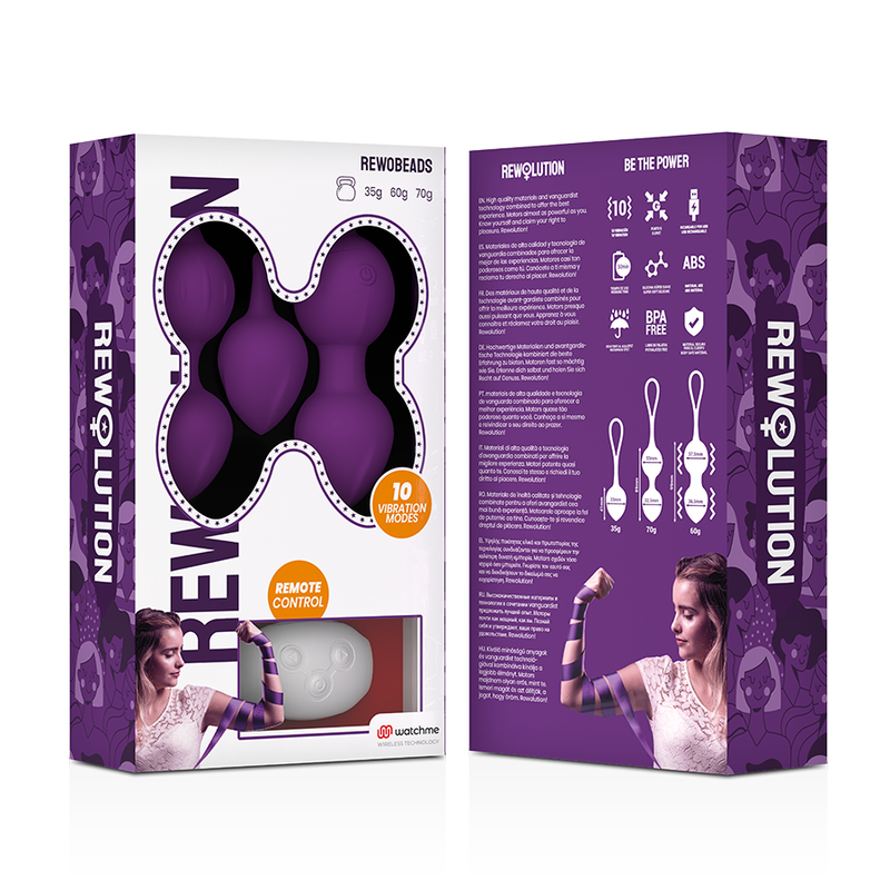 REWOBEADS SFERE VIBRANTI TELECOMANDO CON TECNOLOGIA WATCHME - CHARME VIBE