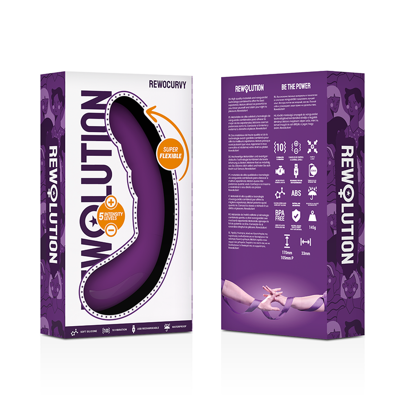 VIBRATORE FLESSIBILE RICARICABILE REWOCURVY - CHARME VIBE