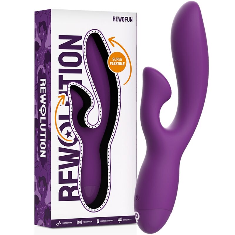 REWOFUN VIBRATORE FLESSIBILE CON CONIGLIO - CHARME VIBE