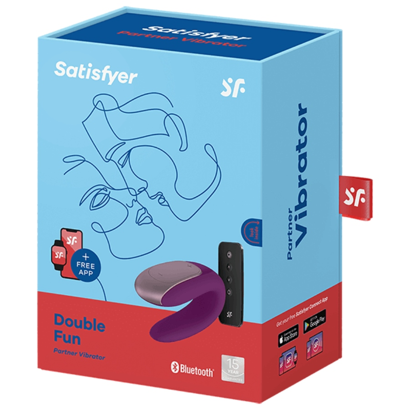 VIBRATORE DOPPIO PARTNER DIVERTENTE VIOLA - CHARME VIBE