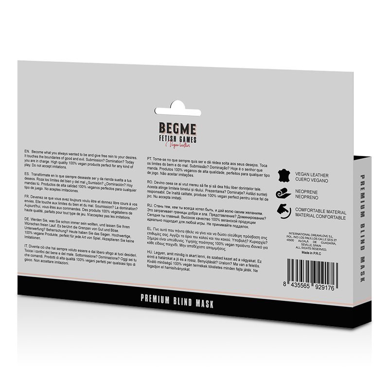 BLACK EDITION PREMIUM MASCHERA DA CIECO - CHARME VIBE