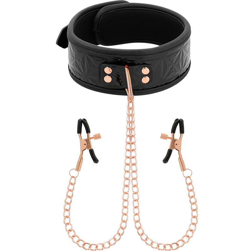 BLACK EDITION COLLARE CON MORSETTI PER CAPEZZOLI - CHARME VIBE