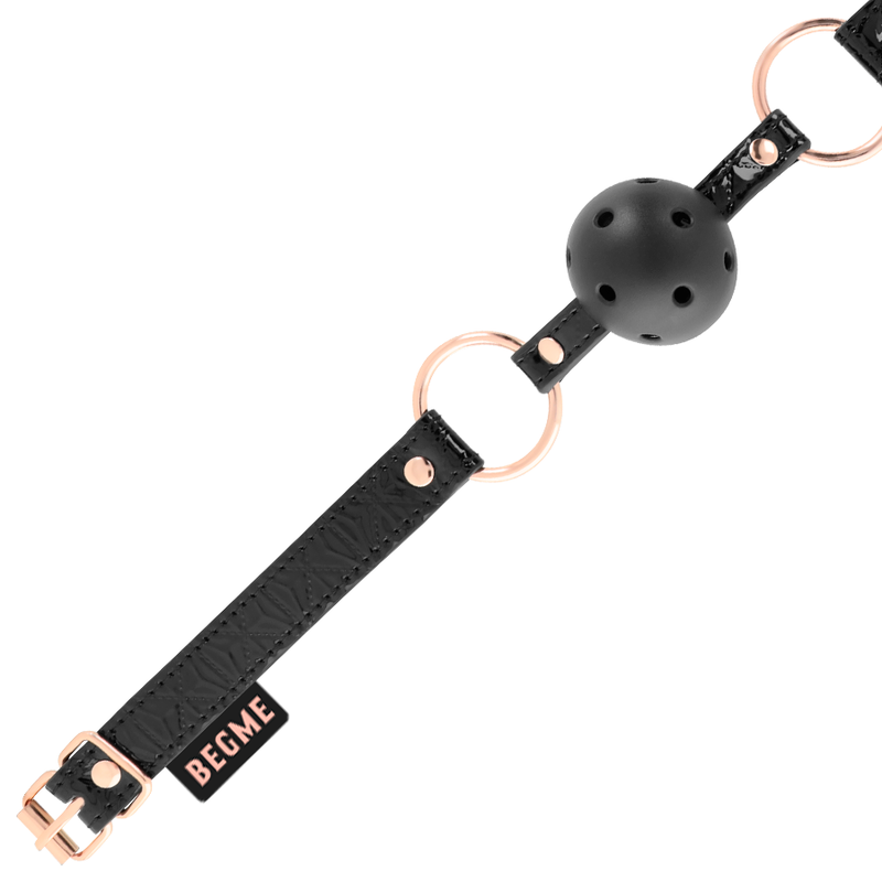 BLACK EDITION BALL GAG VEGAN IN PELLE -CHARME VIBE