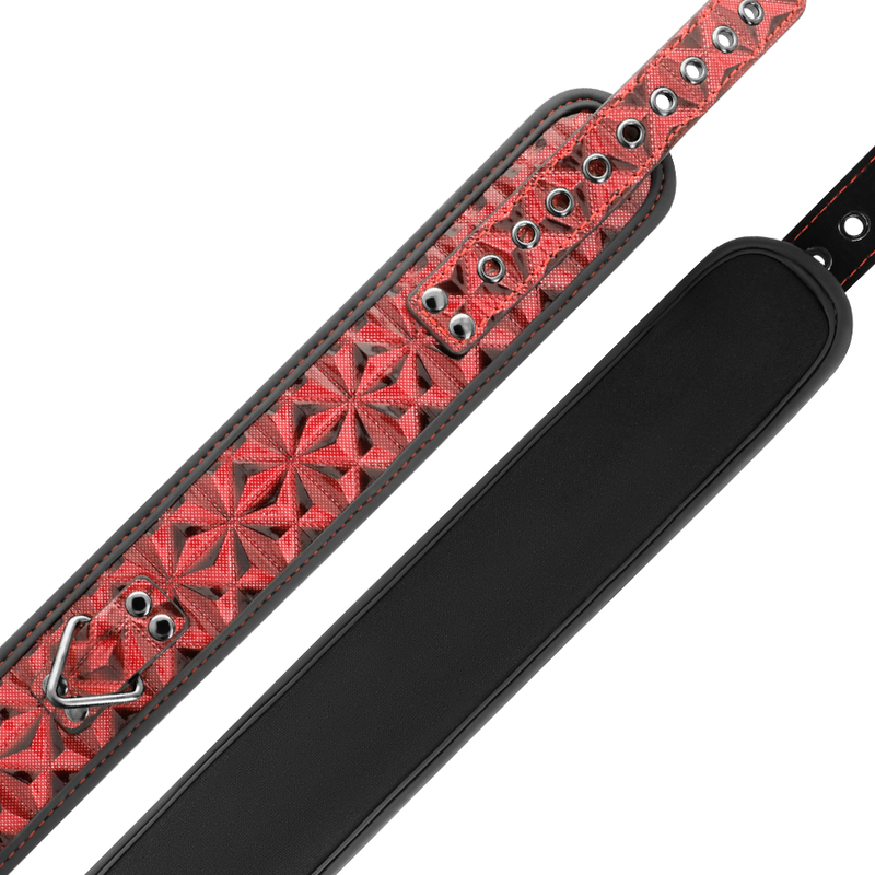 COLLARE IN PELLE VEGANA PREMIUM RED EDITION CON FODERA IN NEOPRENE - CHARME VIBE