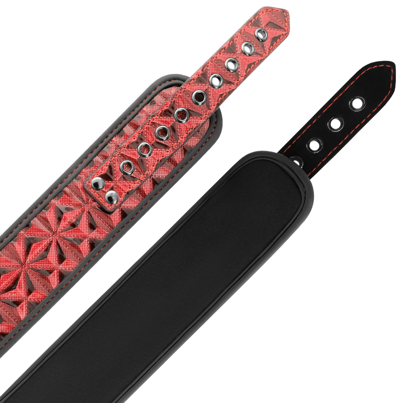 COLLETTO RED EDITION CON MORSETTI PER CAPEZZOLI CON FODERA IN NEOPRENE - CHARME VIBE