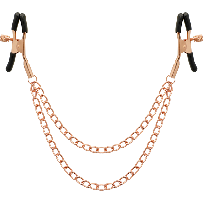 CLIPS PER CAPEZZOLI IN METALLO FANTASIA CON CATENA - CHARME VIBE
