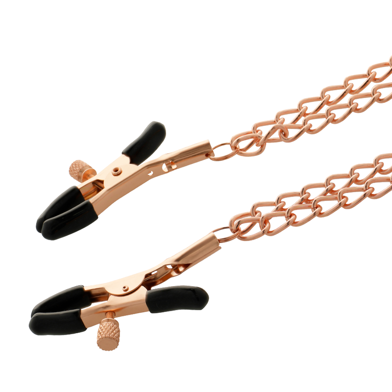 CLIPS PER CAPEZZOLI IN METALLO FANTASIA CON CATENA - CHARME VIBE