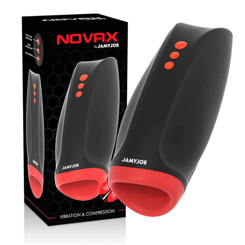 MASTURBATORE NOVAX CON VIBRAZIONE E COMPRESSIONE - CHARME VIBE