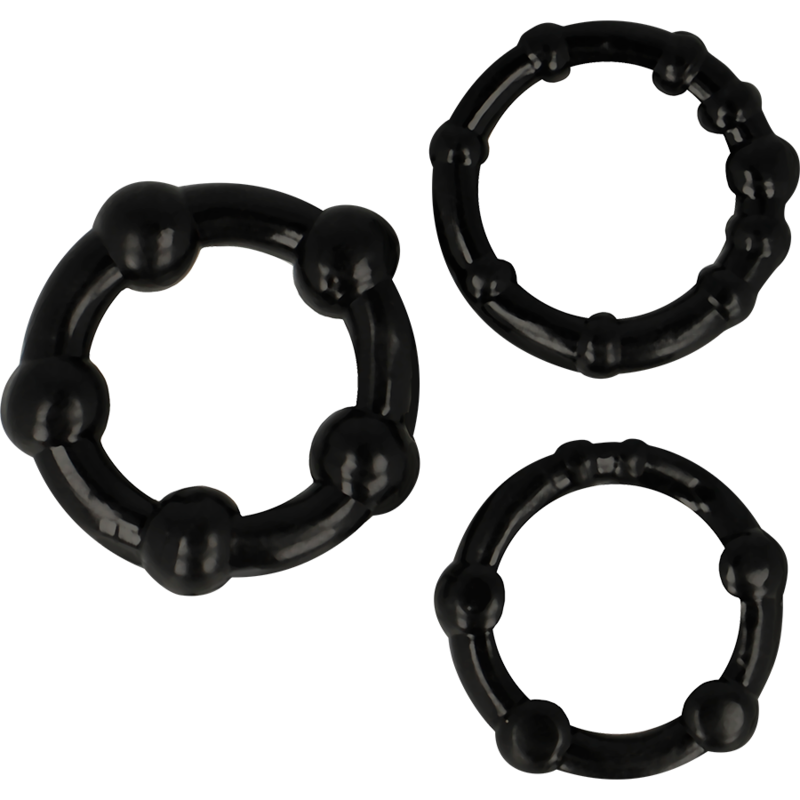 SET DI 3 ANELLI IN SILICONE - CHARME VIBE