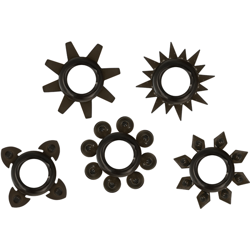 SET DI 5 ANELLI PER TESTICOLI E PENE IN SILICONE - CHARME VIBE
