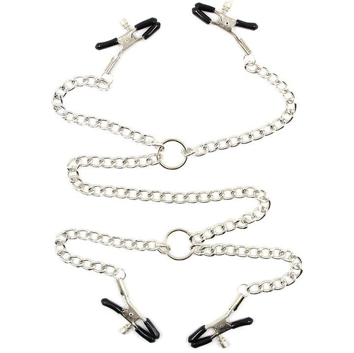 MORSETTI CON CAPEZZOLI IN METALLO CON CATENE - CHARME VIBE