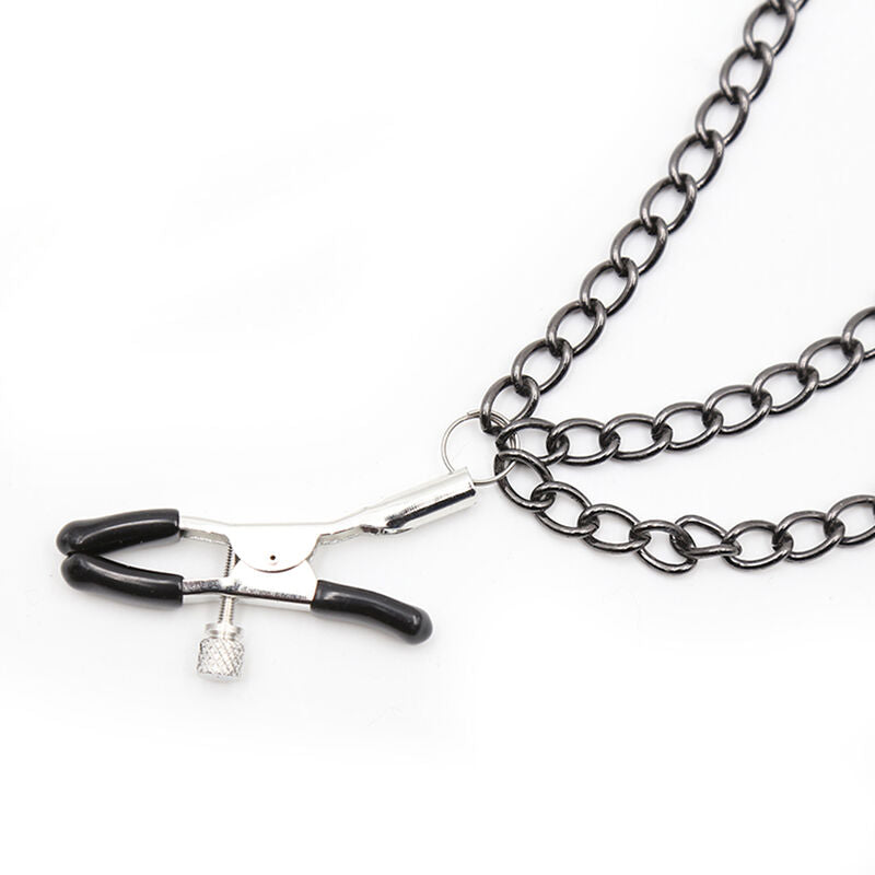 Morsetti per capezzoli CON CATENE NERE - CHARME VIBE