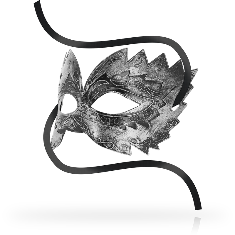 MASCHERE ANTIZAZ STILE VENEZIANO ARGENTO - CHARME VIBE