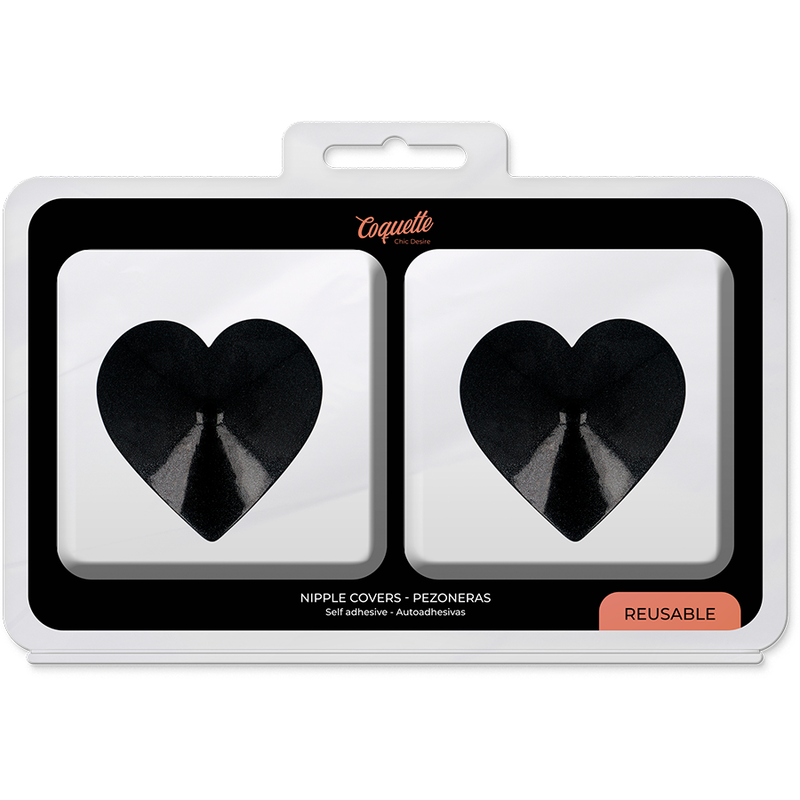 COPRI CAPEZZOLI BLACK HEARTS