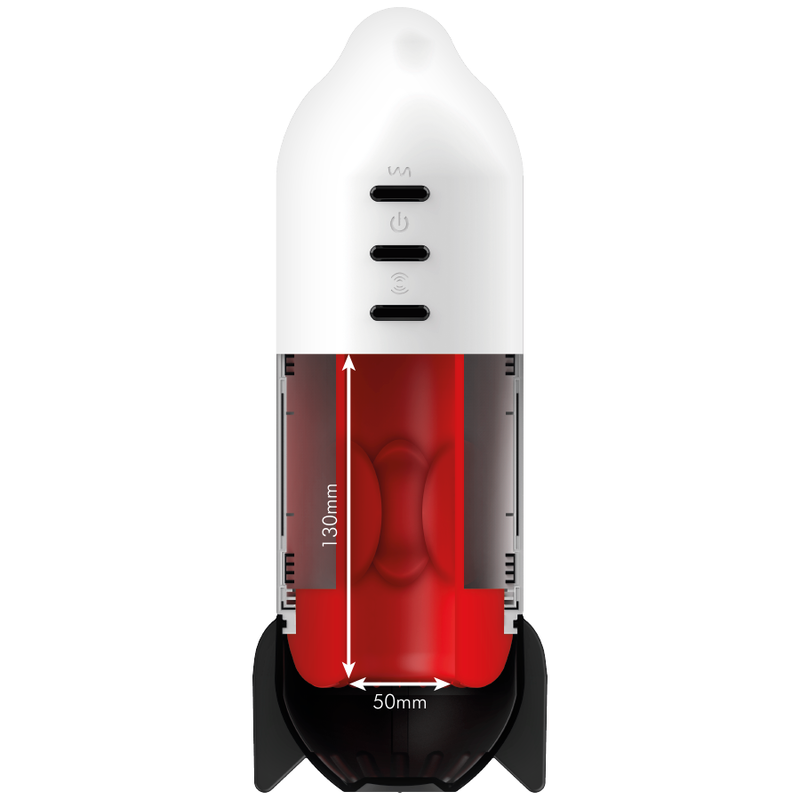 ROCKET MASTURBATOR TECNOLOGIA DI COMPRESSIONE MORBIDA E VIBRAZIONE - CHARME VIBE
