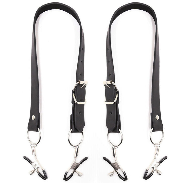 PINZE PER CLITORIDE CON CINGHIE PER GAMBE - CHARME VIBE