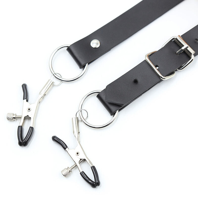 PINZE PER CLITORIDE CON CINGHIE PER GAMBE - CHARME VIBE