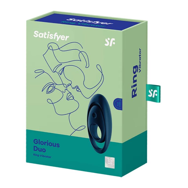 VIBRATORE AD ANELLO GLORIOUS DUO BLU - CHARME VIBE
