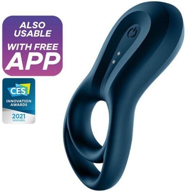 APP VIBRATORE AD ANELLO EPIC DUO BLU - CHARME VIBE