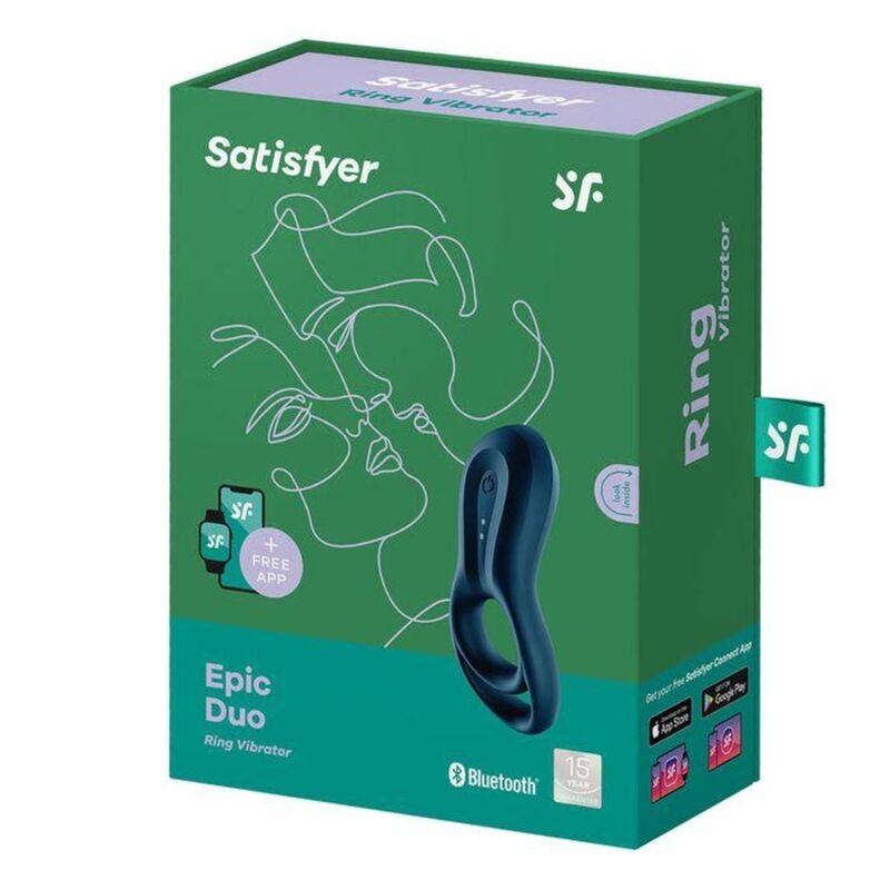 APP VIBRATORE AD ANELLO EPIC DUO BLU - CHARME VIBE