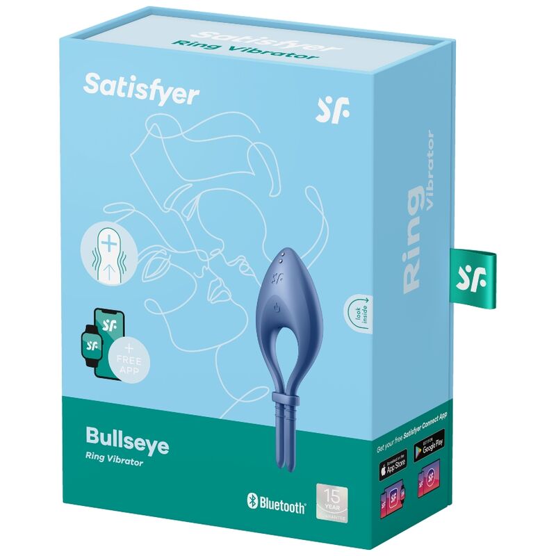 APP VIBRATORE BULLSEYE RING BLU - CHARME VIBE