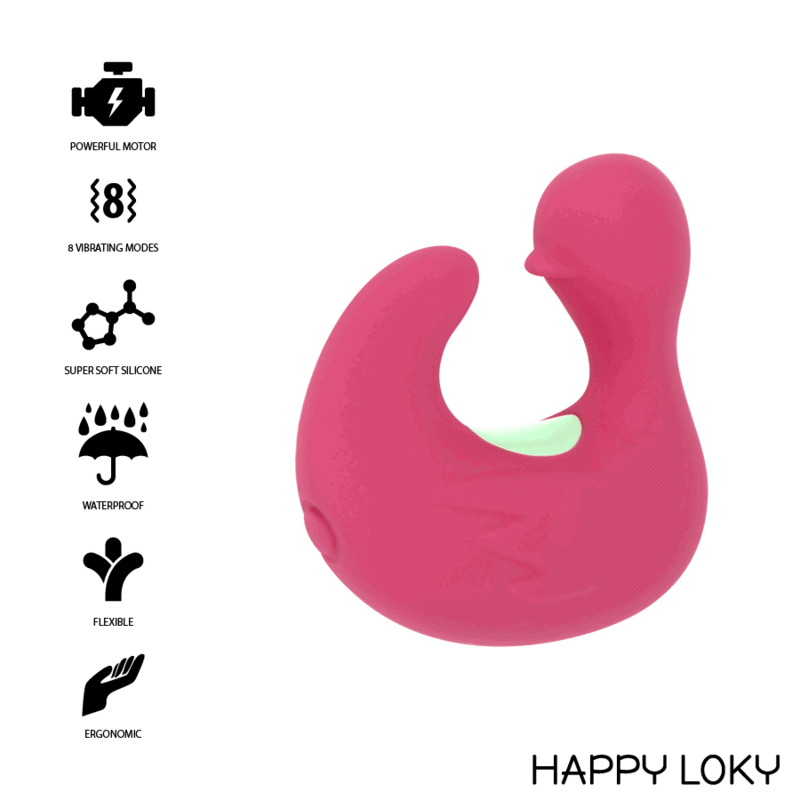 DITO STIMOLATORE IN SILICONE RICARICABILE DUCKYMANIA - CHARME VIBE