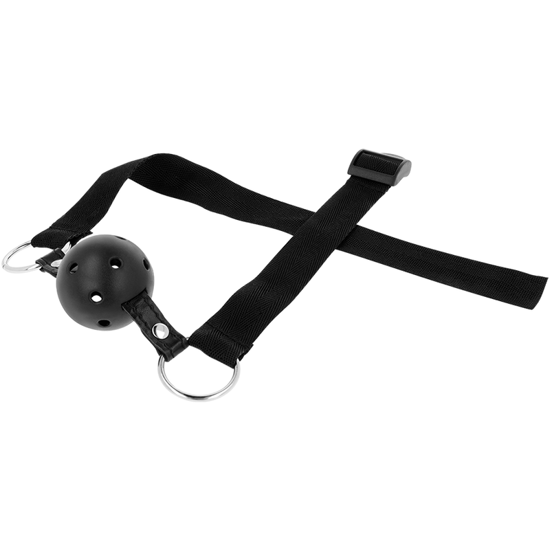 GAG A SFERA TRASPIRANTE IN TESSUTO NERO OHMAMA FETISH -CHARME VIBE
