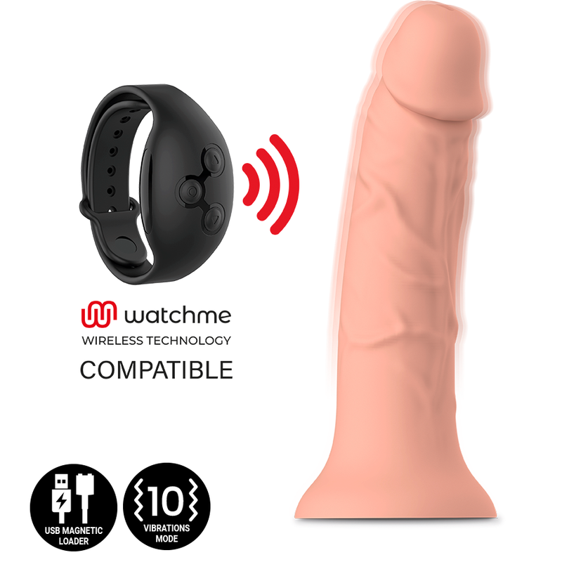 ASHER ORIGINAL DILDO M - VIBRATORE COMPATIBILE CON TECNOLOGIA WATCHME WIRELESS - CHARME VIBE