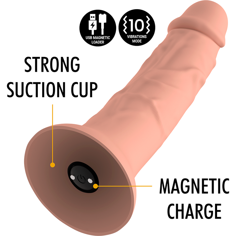 ASHER ORIGINAL DILDO M - VIBRATORE COMPATIBILE CON TECNOLOGIA WATCHME WIRELESS - CHARME VIBE