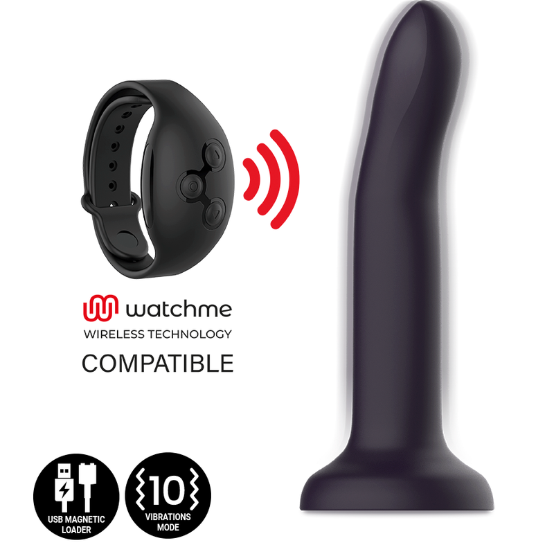 MYTHOLOGY DUMAN MYSTIC DILDO S - VIBRATORE WATCHME COMPATIBILE CON TECNOLOGIA WIRELESS - CHARME VIBE
