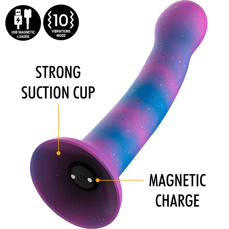 DION GALACTIC DILDO S VIBRATORE WATCHME COMPATIBILE CON TECNOLOGIA WIRELESS - CHARME VIBE