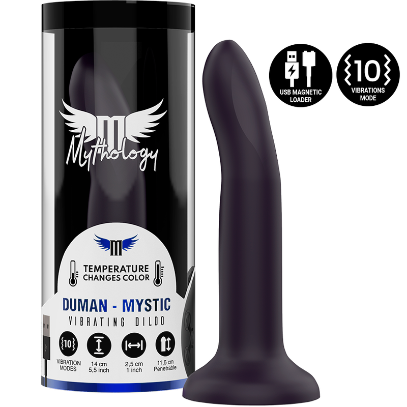 MYTHOLOGY DUMAN MYSTIC DILDO S - VIBRATORE WATCHME COMPATIBILE CON TECNOLOGIA WIRELESS - CHARME VIBE