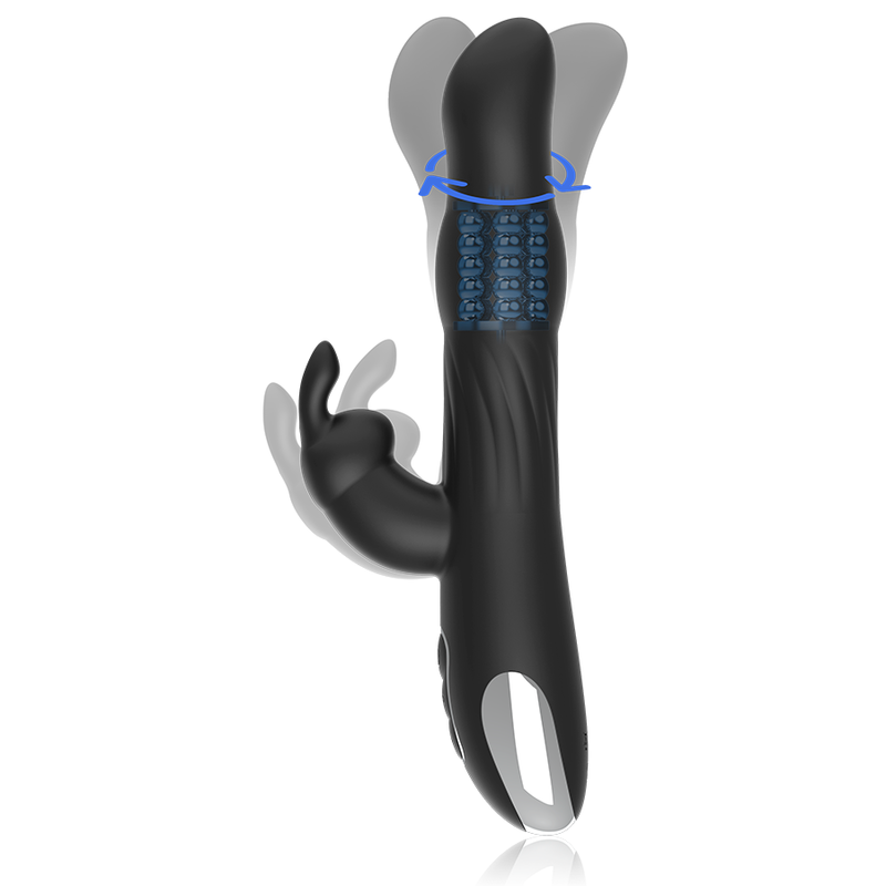 VIBRATORE E ROTATORE CONIGLIO MOEBIUS COMPATIBILE CON LA TECNOLOGIA WIRELESS WATCHME - CHARME VIBE