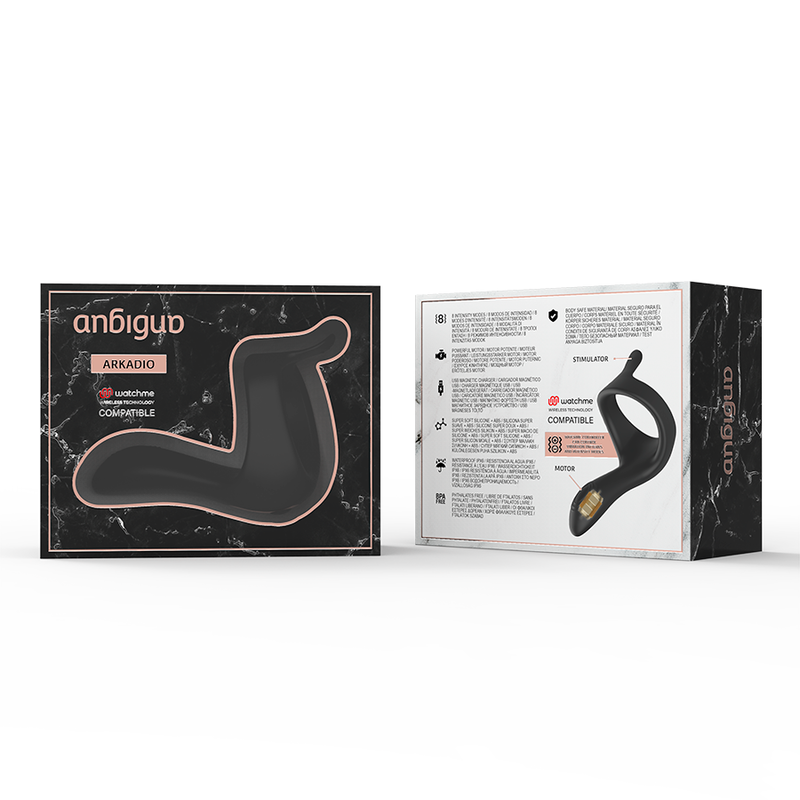 STIMOLATORE GHIANDOLA E PERINEO ARKADIO COMPATIBILE CON TECNOLOGIA WIRELESS WATCHME - CHARME VIBE