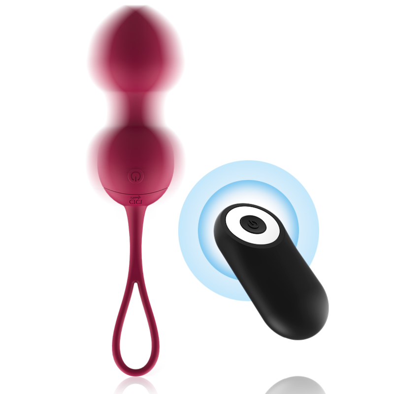 PREMIUM SILICONE 3 PERLINE VIBRANTI KEGEL TELECOMANDO - CHARME VIBE