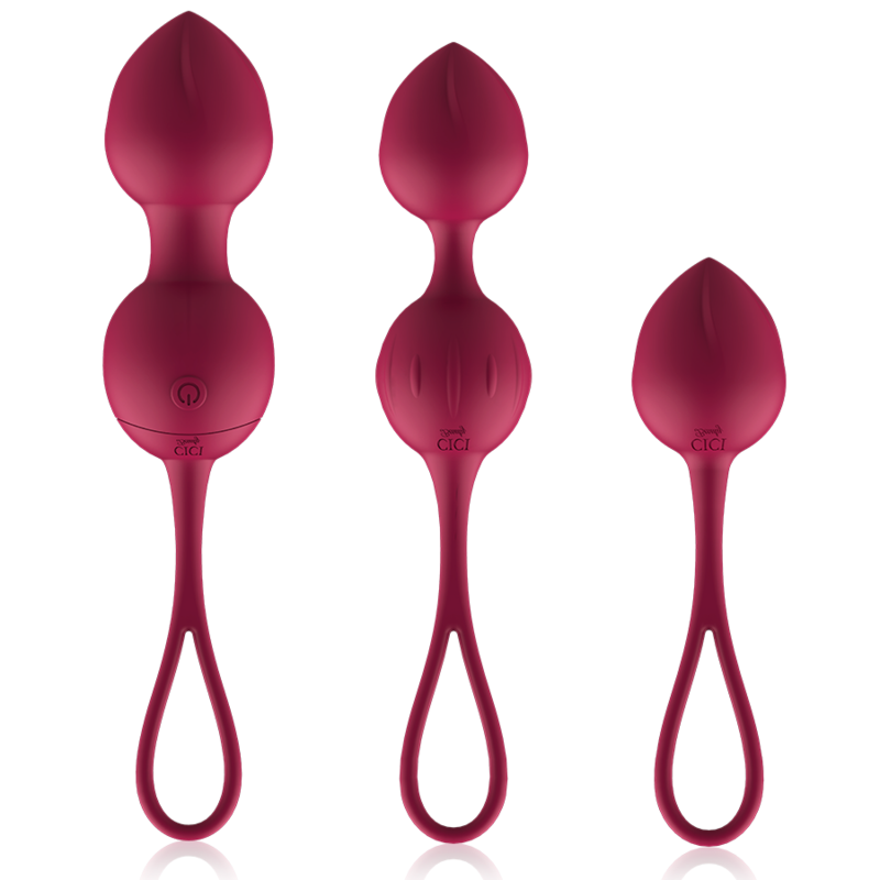PREMIUM SILICONE 3 PERLINE VIBRANTI KEGEL TELECOMANDO - CHARME VIBE