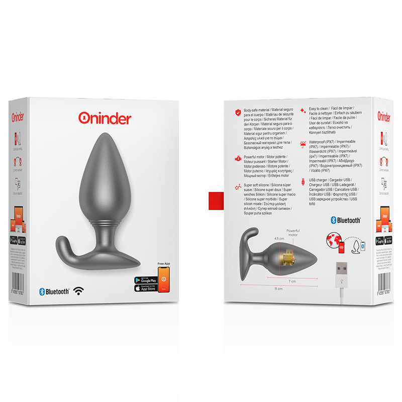 PLUG ANALE VIBRANTE RIO NERO - APP GRATUITA - CHARME VIBE