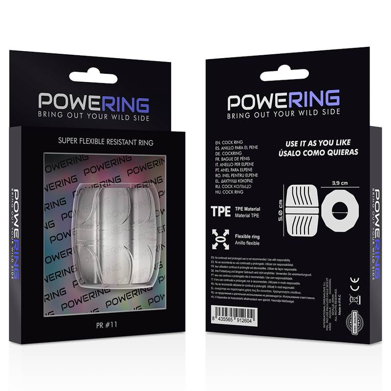 ANELLO PER PENE SUPER FLESSIBILE E RESISTENTE 5 CM PR11 TRASPARENTE - CHARME VIBE