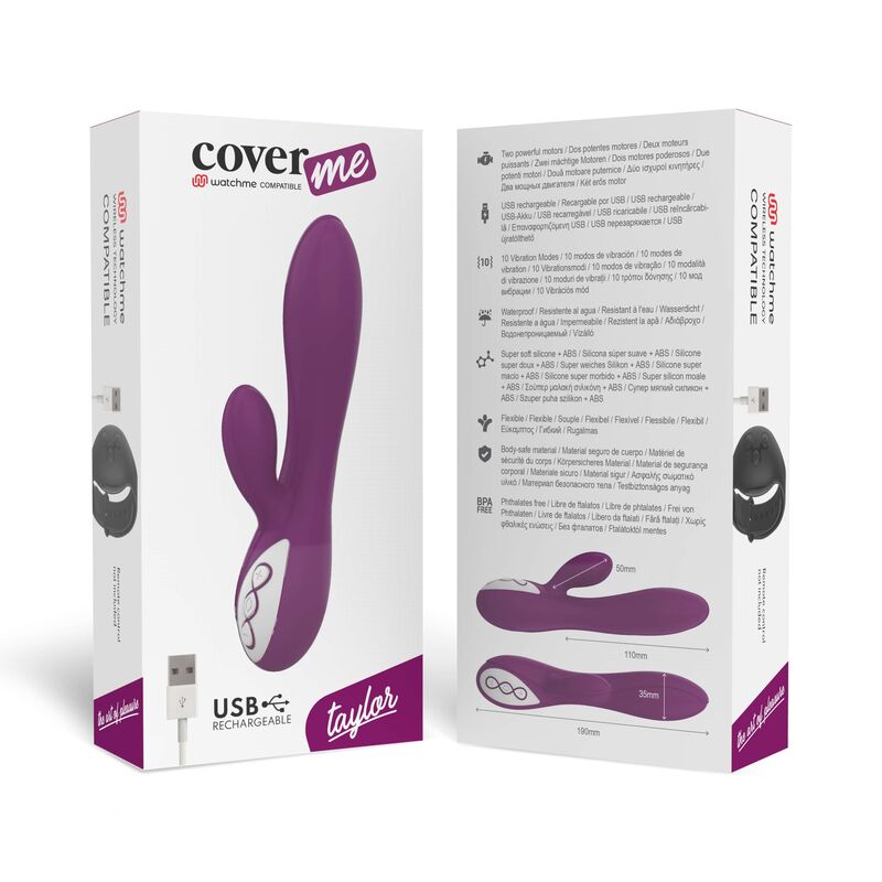 VIBRATORE TAYLOR COMPATIBILE CON LA TECNOLOGIA WIRELESS WATCHME - CHARME VIBE