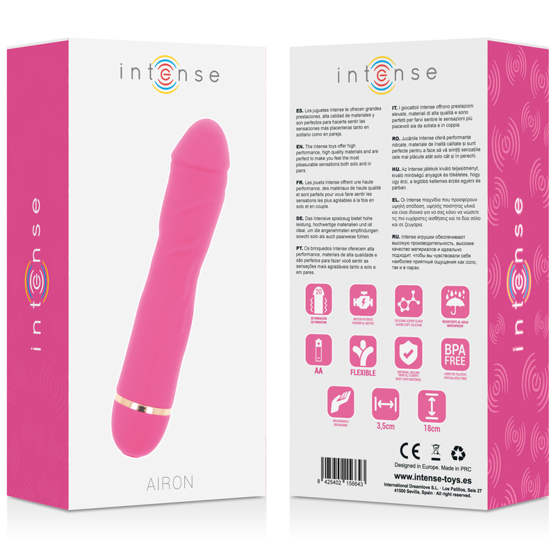 AIRON 20 VELOCIT SILICONE ROSA - CHARME VIBE