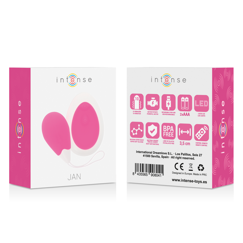 TELECOMANDO VIBRATORE JAN EGG ROSA - CHARME VIBE