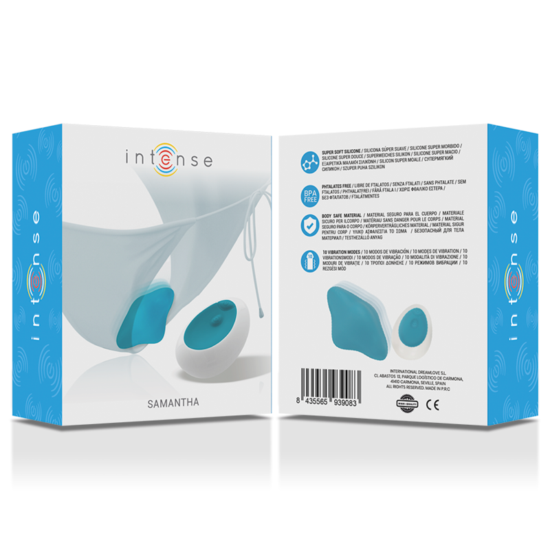 SAMANTHA PANTIE REMOTE CONTROL BLU - CHARME VIBE