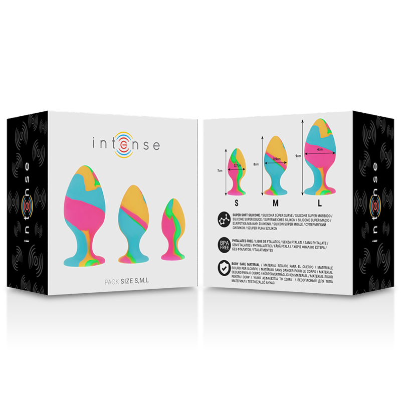 SET DI TAPPI IN SILICONE MULTICOLORE - CHARME VIBE