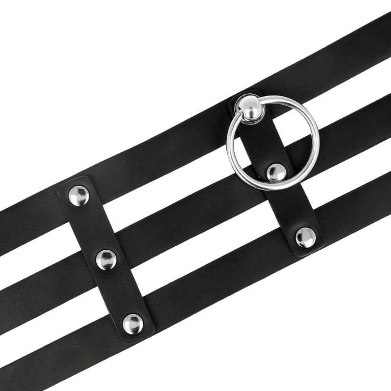 GIROCOLLO IN PELLE VEGANO STILE FETISH - CHARME VIBE