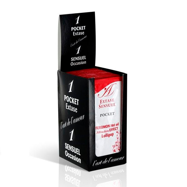 OLIO DA MASSAGGIO AI FEROMONI EFFETTO CALORE LOLLIPOP 10 ML - CHARME VIBE