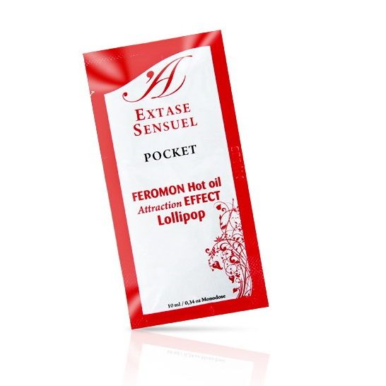 OLIO DA MASSAGGIO AI FEROMONI EFFETTO CALORE LOLLIPOP 10 ML - CHARME VIBE
