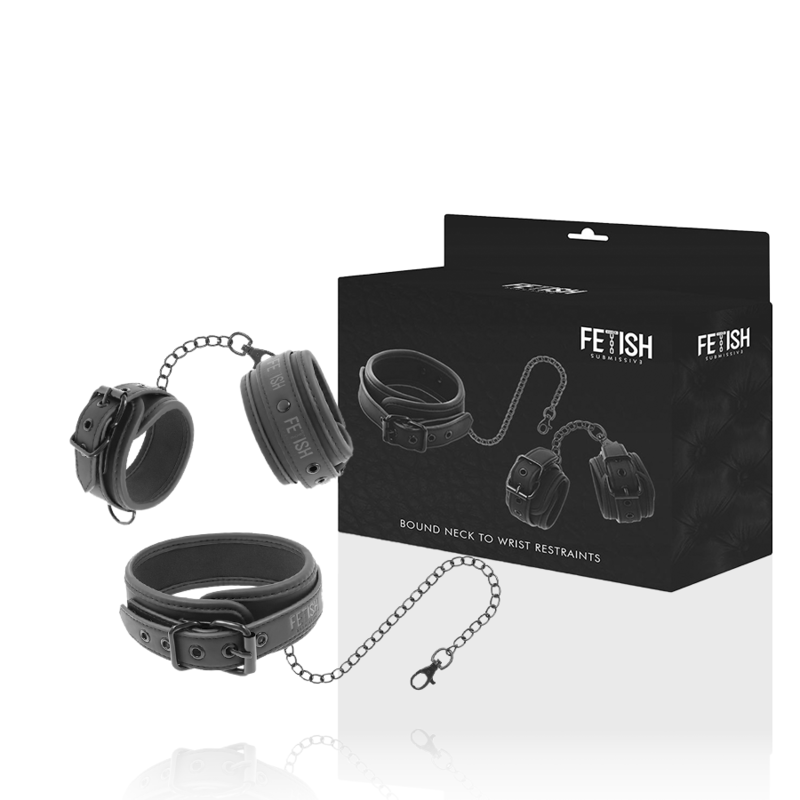 COLLANA E MANETTE IN PELLE VEGANA CON FODERA IN NOPRENE - CHARME VIBE
