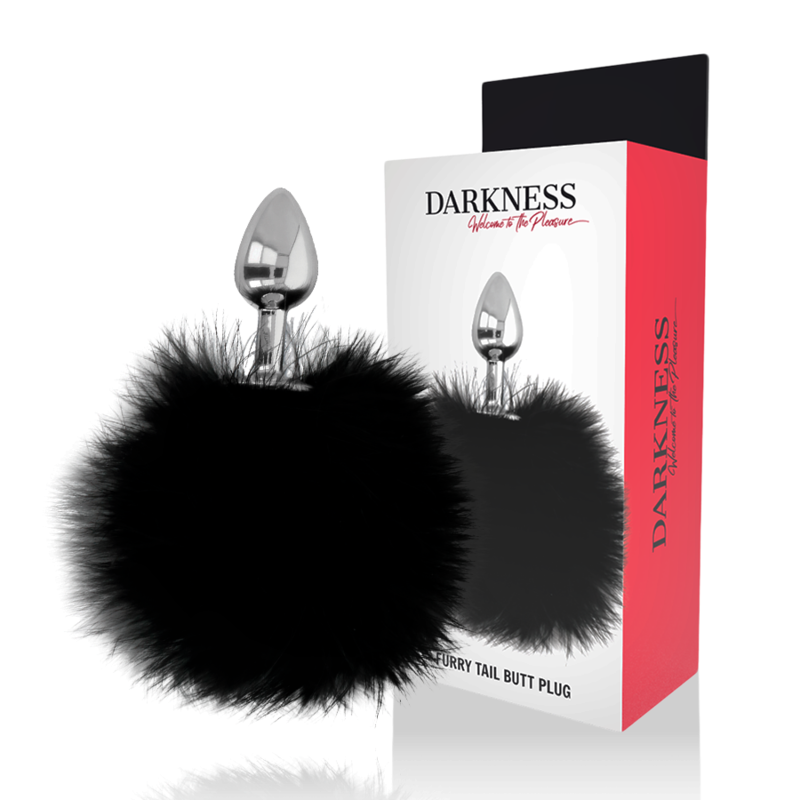 BUTTPLUG ANALE EXTRA CON CODA NERA 7 CM - CHARME VIBE