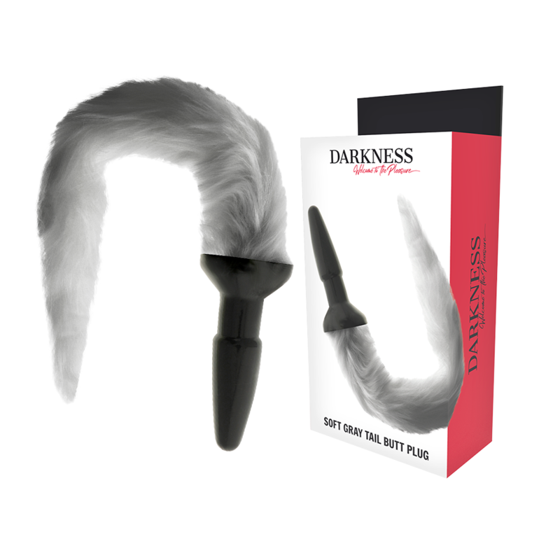 PLUG ANALE IN SILICONE CON CODA GRIGIA - CHARME VIBE
